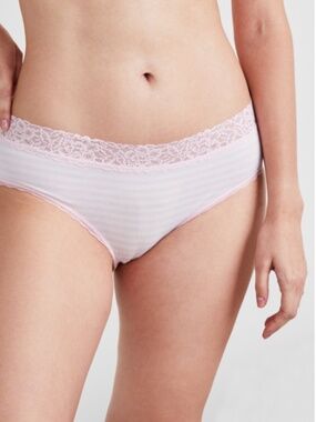 State of Day Women's Cotton Blend Lace-Trim Hipster Underwear